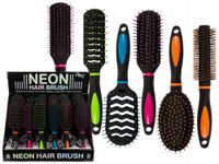 masująca szczotka do włosów neon hair brush