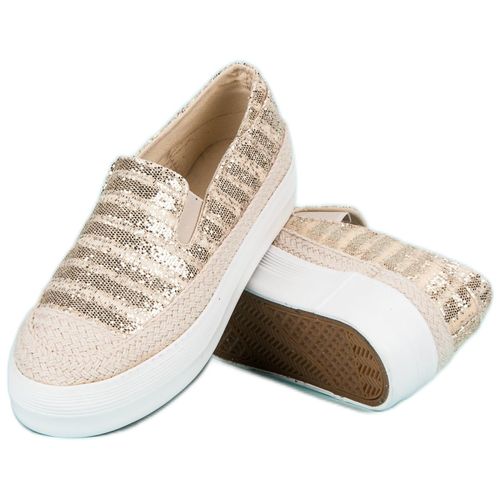 Złote trampki espadryle r.40 na Arena.pl