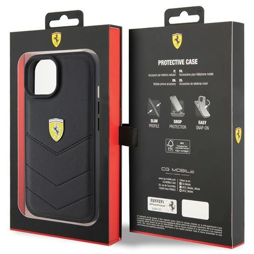 Etui Ferrari do iPhone 15, iPhone 14, iPhone 13, Czarny na Arena.pl