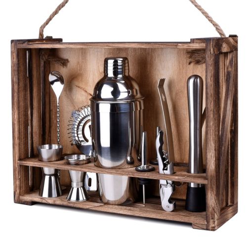 Zestaw barmański LOGAN 11 elementów skrzynka na Arena.pl