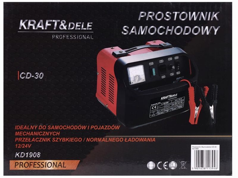 prostownik samochodowy 12/24v 30a kd1908 zdjęcie 14