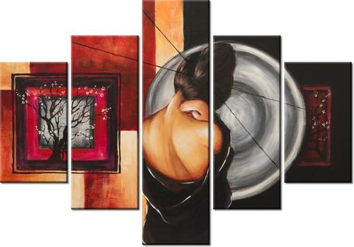 70 100CM OBRAZ 5 ELEM SAO CHANG DRUK PŁÓTNO na Arena.pl