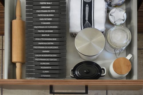 Przyprawnik oraganizer do przypraw COMBO NISKI czarny + gratis na Arena.pl