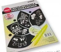 wydrapywanka hologramowa  A4 a'10 SREBRNA + 2 rylce