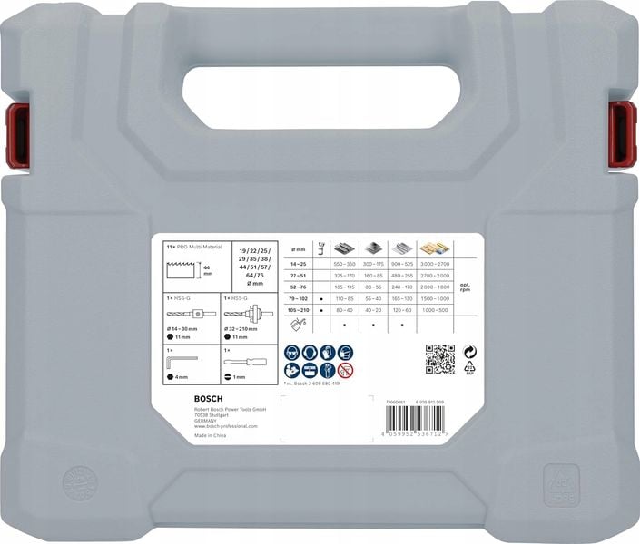 ZESTAW OTWORNIC PRO MULTI MATERIAL 17 EL. 2608900525 BOSCH zdjęcie 4