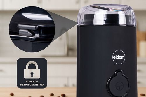 Elektryczny młynek do kawy MK90C beano Eldom czarny matowy 60g na Arena.pl