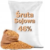ŚRUTA SOJOWA 46% DO PASZY DROBIU KUR NIOSEK BYDŁA KONI 20KG BEZ DODATKÓW