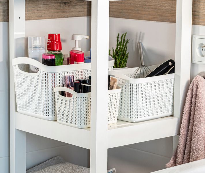 KOSZYK POJEMNIK PUDEŁKO PLASTIK KOSZ 1,5L KOLORY zdjęcie 7