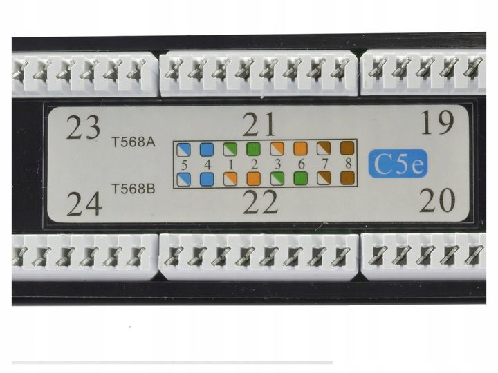 NEKU Patch panel patchpanel RACK 19'' 5e 24p UTP zdjęcie 4