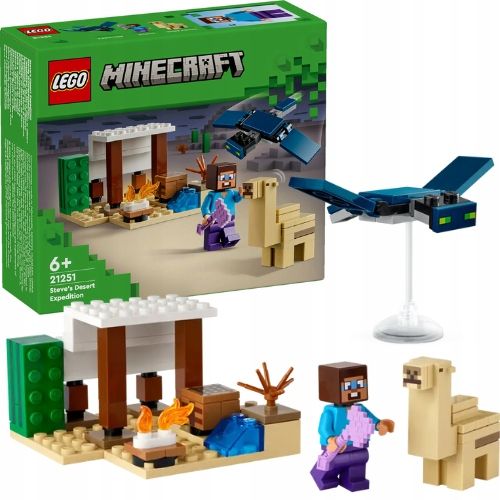 LEGO Minecraft 21251 Pustynna wyprawa Steve'a na Arena.pl