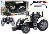 TRAKTOR ZDALNIE STEROWANY RC 2.4G DŹWIĘKI BIAŁY