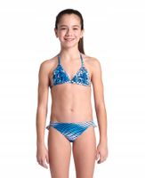 Strój kąpielowy dziewczęcy dwuczęściowy bikini basen Arena Water Print 140