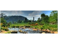 100X40CM DOLINIE GLENDALOUGH OBRAZ DREWNO