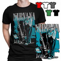 KOSZULKA T-SHIRT MĘSKI WZORY DO WYBORU - NIRVANA ROCK METAL MUZYKA - M