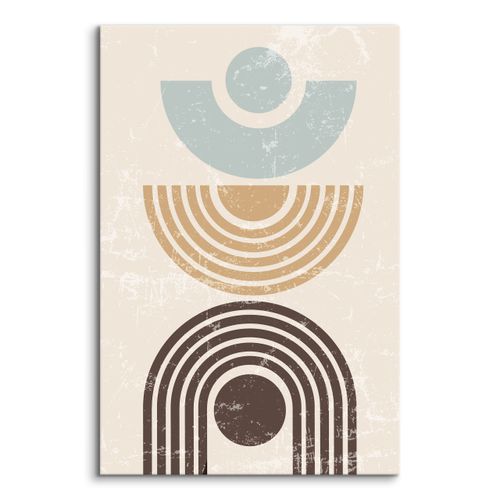 Obraz Na Płótnie Do Sypialni Beżowe Wzory Styl Boho Abstrakcja 60cm x 90cm na Arena.pl