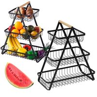 Kosz organizer stojak na owoce warzywa 3 piętrowy patera loft uniwersalny
