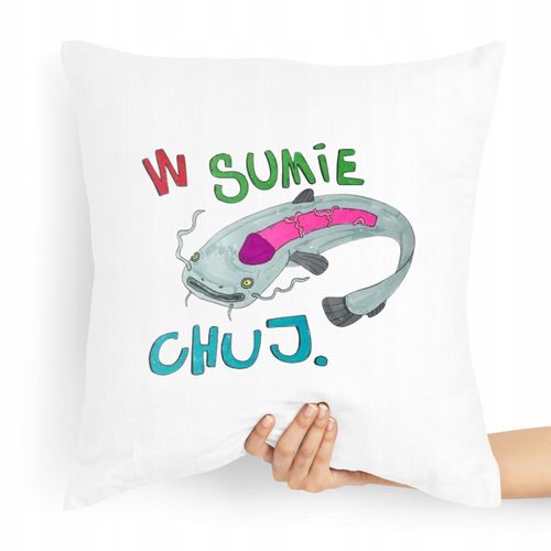 Poduszka Zabawny Prezent Facet W Sumie Ch*J Z Nadrukiem Ze Zdjęciem na Arena.pl
