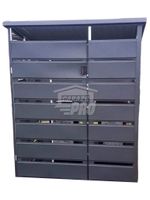 Wiata śmietnikowa spad tył 1,8x1m antracyt Schowek ogrodowy GP155