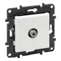 Niloe Step - Gniazdo TV - typu "F" końcowe do instalacji typu gwiazda 1,5 dB 0-2400 MHz - Białe Legrand 863175