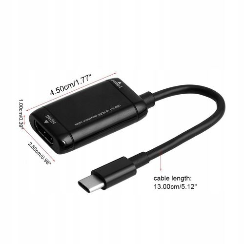Adapter USB 3.1 typ C do HDMI konwerter MacBook na Arena.pl