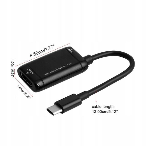 Adapter USB 3.1 typ C do HDMI konwerter MacBook zdjęcie 8