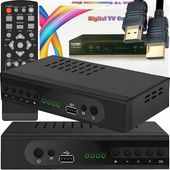 TUNER DEKODER DVB T2 HEVC H.265 TELEWIZJI NAZIEMNEJ 4K ULTRA HD USB