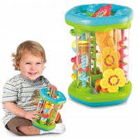 Dumel ROLER zabawka do NAUKI raczkowania RUCHOME ELEMENTY GRZECHOTKA 6m+