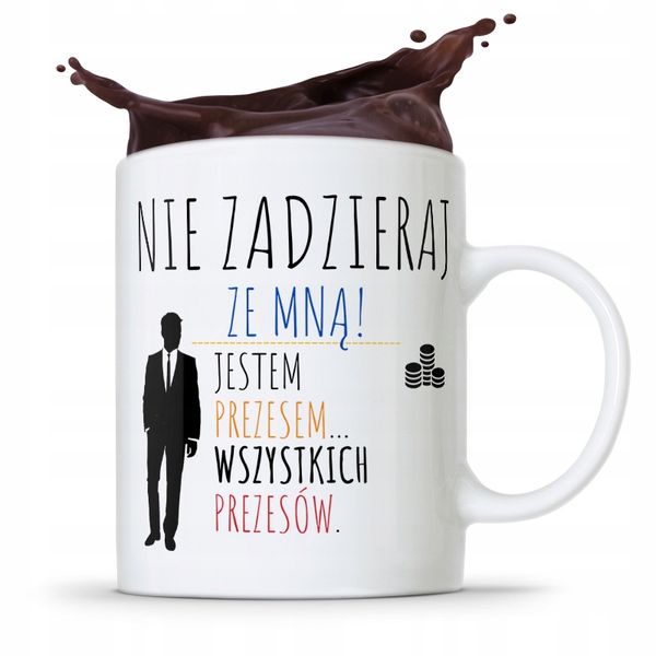 Prezesa Viceprezesa Kubek Super Prezes Prezent Z Nadrukiem Ze Zdjęciem zdjęcie 1