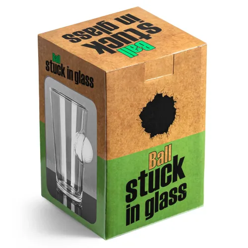 Szklanka PIŁKA NOŻNA - Uwięziona Piłka w Szkle 450 ml - Prezent dla Kibica na Arena.pl