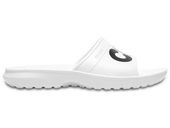 Crocs Klapki damskie - Classic Graphic Slide - rozmiar 36,5 - biało-czarne