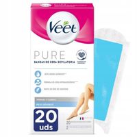 Veet PURE Bandas de cera depilatoria Plastry do Depilacji Ciała 20szt