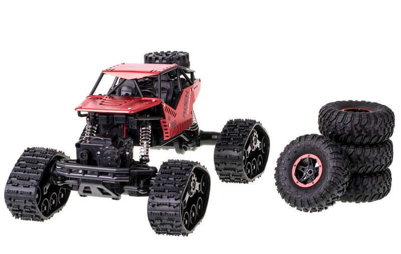 Samochód zdalnie sterowany RC Rock Crawler 4x4 LHC012 auto 2w1 RED zdjęcie 7