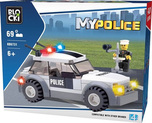 ND40_KB6731 Klocki Blocki MyPolice Auto z Radarem 69 el. na Arena.pl