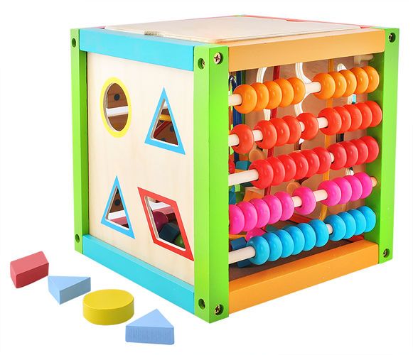 Kostka edukacyjna drewniana zdjęcie 1