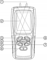 MANOMETR RÓŻNICOWY CYFROWY MIERNIK CIŚNIENIA TESTER PODCIŚNIENIA USB+ LCD