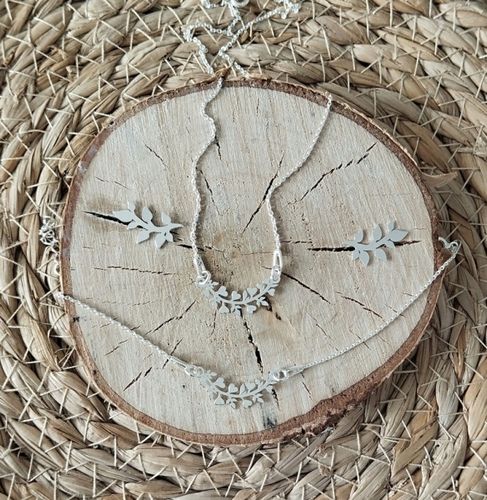 Komplet biżuterii SREBRNEJ listki z listkami srebro 925 pudełko na prezent na Arena.pl