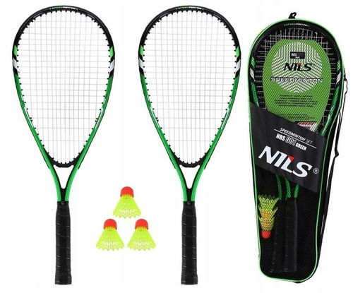 NILS Zestaw 2 Rakiety + 3 Lotki Do Gry W SPEED Badmintona Crossmintona na Arena.pl