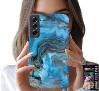 ETUI DO SAMSUNG GALAXY S21 - MARMURKOWE WZORY OBUDOWA CASE + FOLIA