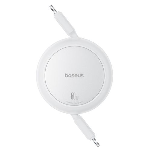 Kabel USB Baseus Free2Pull Mini USB-C do USB-C, 60W, 1, (biały) na Arena.pl