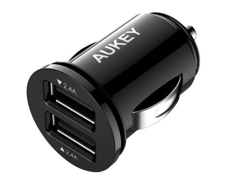 Ładowarka samochodowa AUKEY CC-S1 2xUSB +kabel micro USB CB-D9 na Arena.pl