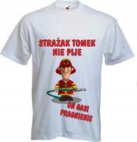 KOSZULKA Prezent dla STRAŻAKA z imieniem strażak