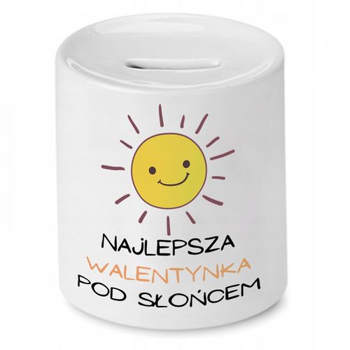 Skarbonka Prezent Walentynki Najlepszy Pod Słońcem Z Nadrukiem Ze Zdjęciem na Arena.pl