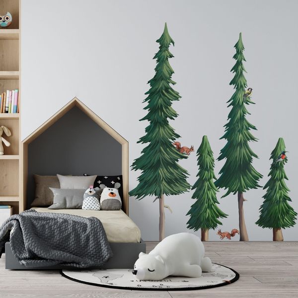 Bardzo Duże Naklejki Ścienne Drzewa - Las XXL zdjęcie 4