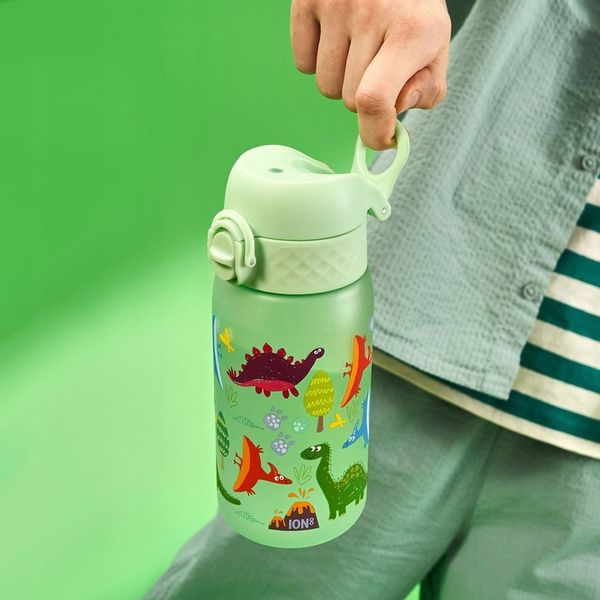BIDON NA WODĘ DO SZKOŁY PRZEDSZKOLA DLA CHŁOPCA DINOZAURY DINO ION8 0,35 l zdjęcie 14
