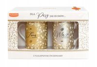 PREZENT NA ŚLUB ŚLUBNY komplet kubków rocznica 25 50