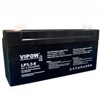 AKUMULATOR ŻELOWY 6V VIPOW 3,3Ah WAGA SKLEPOWA PLATFORMOWA MAGAZYNOWA