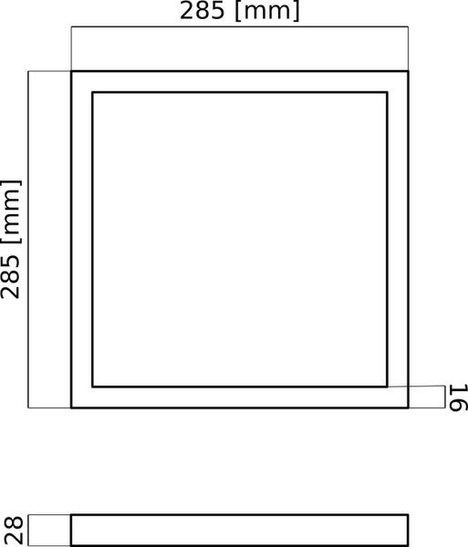 Panel LED plafon natynkowy 24W PREMIUM EMC zdjęcie 14