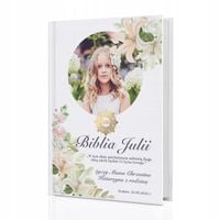 Prezent na I Komunię Biblia dla dzieci pamiątka Komunii z personalizacją