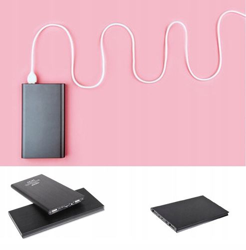 Kieszonkowy Power Bank 20000 mAh 3X USB POWER-BANK POWERBANK DUŻA POJEMNOŚĆ na Arena.pl