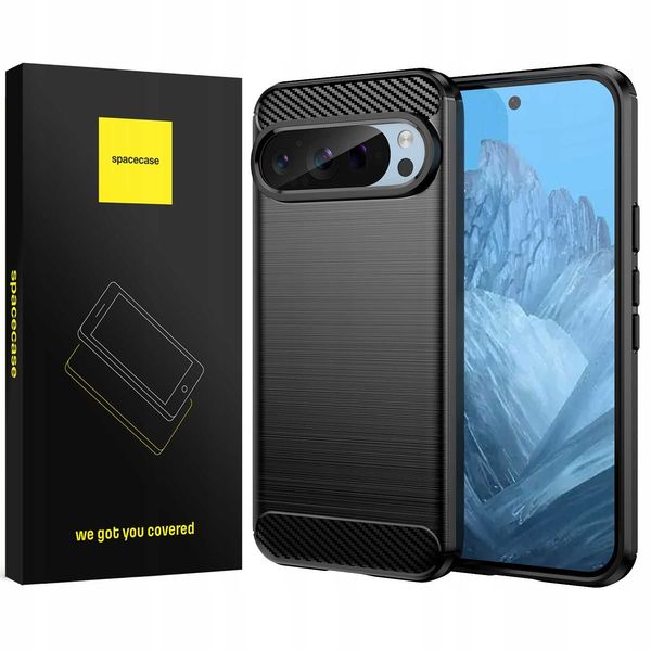 Spacecase Carbon Google Pixel 9/9 Pro Black zdjęcie 1